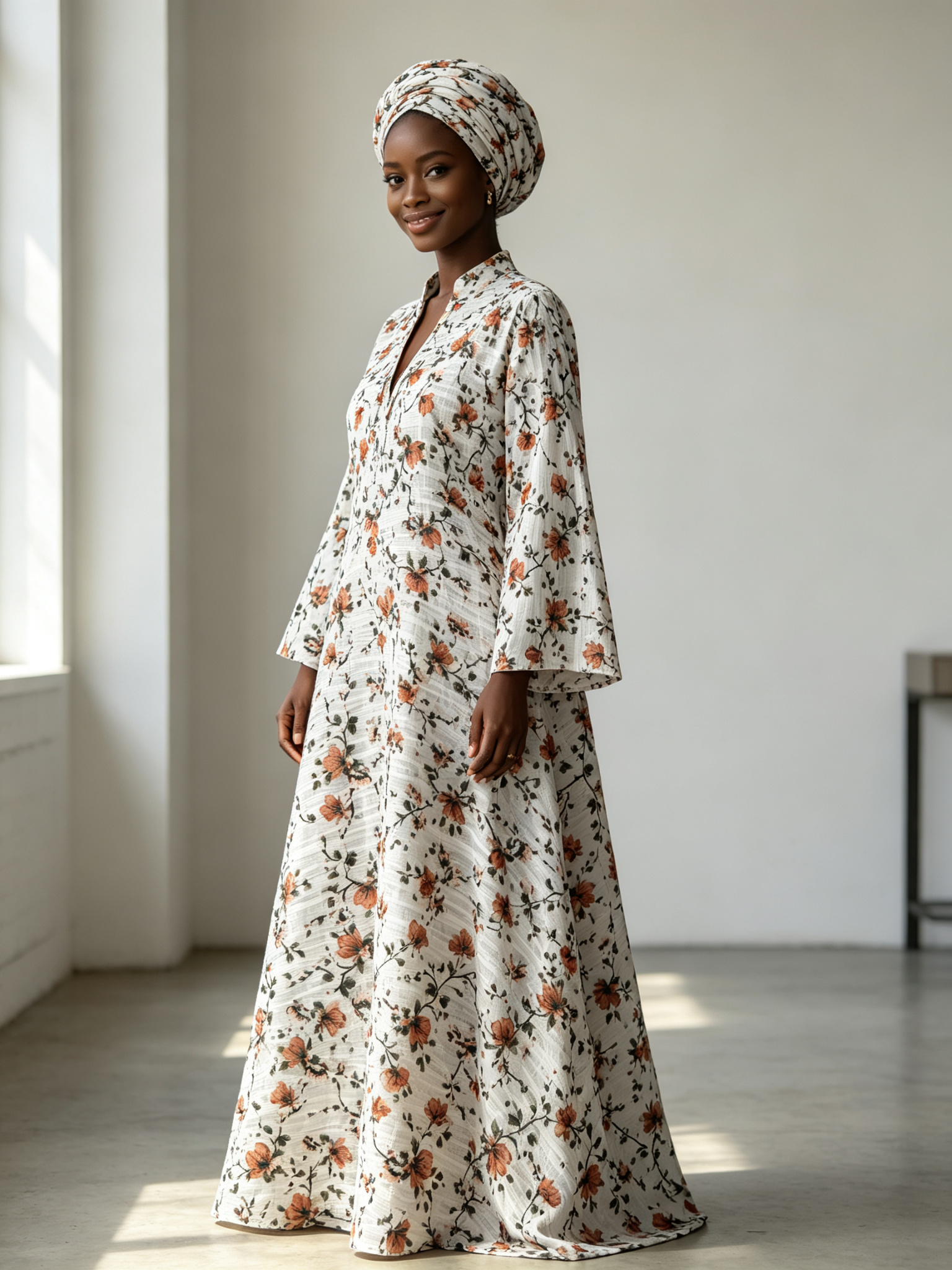 White Orange Floral 3 — Family